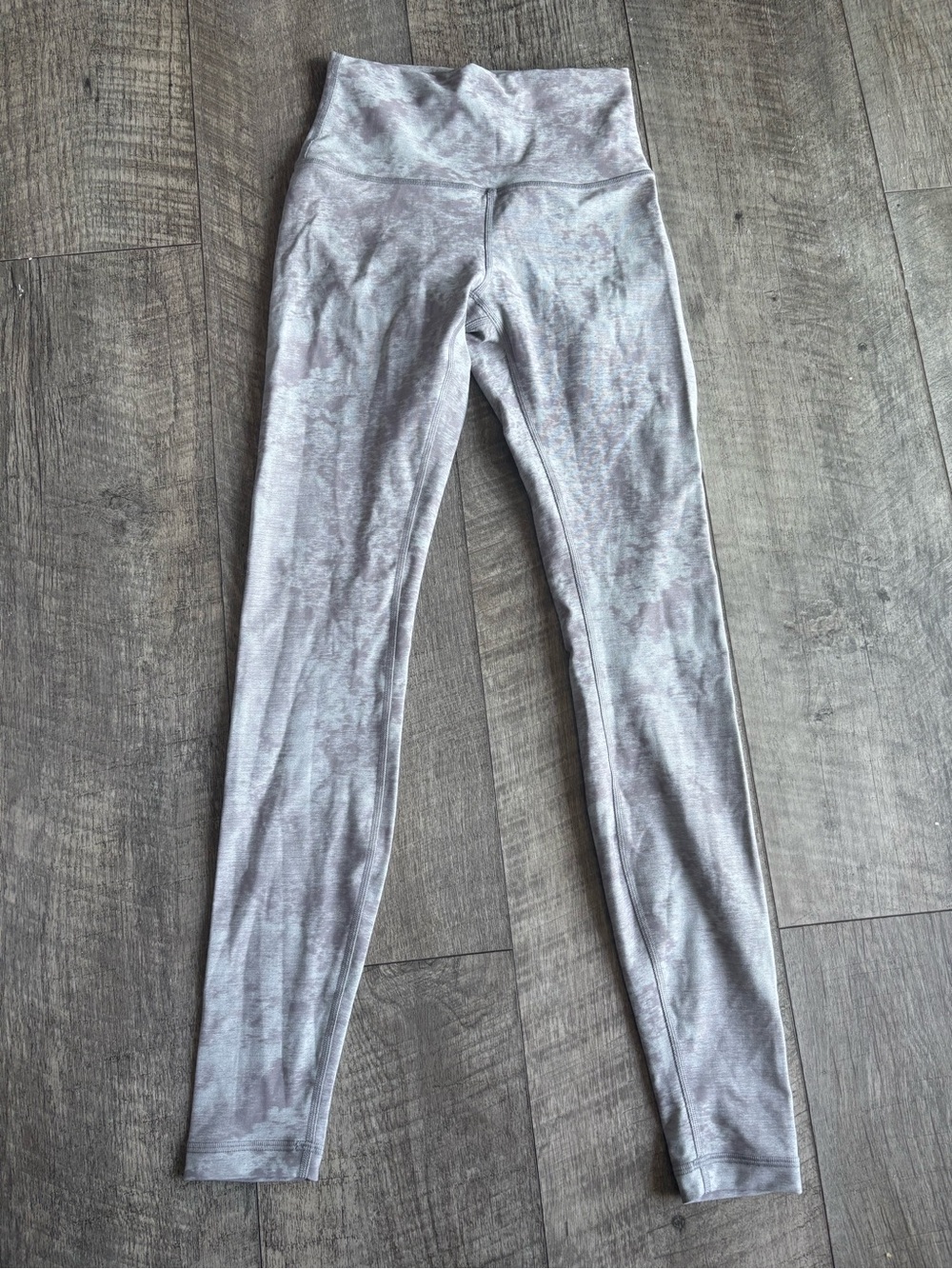 lululemon athletica Light Gray Marbled High-Rise Leggings